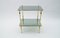 Smoked Glass and Brass Side Table, 1970s 6