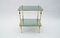 Smoked Glass and Brass Side Table, 1970s, Image 6