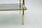 Smoked Glass and Brass Side Table, 1970s 9