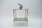Smoked Glass and Brass Side Table, 1970s 2
