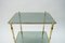 Smoked Glass and Brass Side Table, 1970s, Image 7