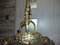 Art Nouveau Brass Chandelier 5