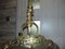 Art Nouveau Brass Chandelier, Image 5