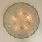 Large Textured Glass Ceiling Lamps by Kaiser, 1960s, Set of 2, Image 8