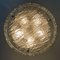 Large Textured Glass Ceiling Lamps by Kaiser, 1960s, Set of 2 13