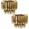 Austrian Murano Glass & Brass Sconces by Palwa, 1960s, Set of 2, Image 1