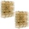 Brass & Crystal Glass Wall Lights by Kinkeldey, 1970s, Set of 2 1