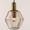 Geometric Brass and Clear Glass Pendant Light by Limburg, 1970s, Image 3