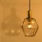 Geometric Brass and Clear Glass Pendant Light by Limburg, 1970s, Image 5