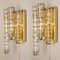 Brass and Glass Wall Lights by Doria Leuchten Germany, 1960s, Set of 2 3