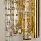 Wandlampen aus Messing & Glas von Doria Leuchten Germany, 1960er, 2er Set 4