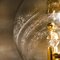Lampadari Space Age in ottone e vetro soffiato di Doria Leuchten Germany, set di 2, Immagine 9