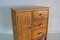 Small Antique Pine Wood Shoe Cabinet 2