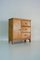 Small Antique Pine Wood Shoe Cabinet 6