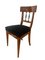 Biedermeier Chair, Walnut Veneer, Black Velvet, South Germany, circa 1820 4