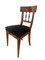 Biedermeier Chair, Walnut Veneer, Black Velvet, South Germany, circa 1820, Image 4