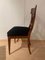 Biedermeier Chair, Walnut Veneer, Black Velvet, South Germany, circa 1820, Image 6