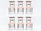 Walnut Dining Chairs by Fratelli Levaggi for Campanino Chiavari, 1950s, Set of 6 1