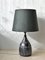 Vintage Anthracite Ceramic Table Lamp from Uno Linder, 1960s, Image 1