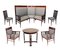 Mobilier de Salon Antique par Hans Christiansen, Set de 6 1