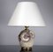 Lámpara de mesa francesa de cerámica, años 50, Imagen 4