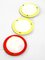 Mid-Century Round Metal and Acrylic Glass Sconces, 1950s, Set of 3, Image 5