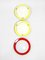 Mid-Century Round Metal and Acrylic Glass Sconces, 1950s, Set of 3, Image 6