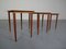 Danish Teak Nesting Tables, 1960s, Set of 3 13