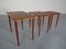 Tavoli ad incastro in teak, Danimarca, anni '60, set di 3, Immagine 3