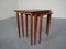 Danish Teak Nesting Tables, 1960s, Set of 3 10