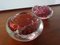 Italienische Aschenbecher aus Muranoglas, 1960er, 2er Set 3