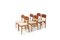 Mid-Century Danish Teak and Oak Dining Chairs, 1950s, Set of 6 1