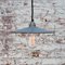 Vintage French Industrial Blue Enamel Pendant Lamp 4