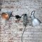 Lámpara de pared vintage de aluminio gris y metal, Imagen 6