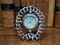 Reloj de bodas victoriano de latón en forma de herradura, Imagen 1
