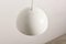 Dutch Space Age White Metal Pendant Lights from Raak, 1960s, Set of 6 2