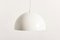 Dutch Space Age White Metal Pendant Lights from Raak, 1960s, Set of 6 4