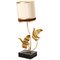 Lampe de Bureau Flying Birds en Laiton, 1970s 1