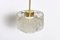 Round Textured Glass Chandelier from Kalmar, 1958, Image 7