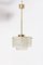 Round Textured Glass Chandelier from Kalmar, 1958, Image 4