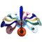 Large Multicolored Ve-Art 10-Arm Chandelier by Ernesto Gismondi for Artemide, 1990s, Image 1