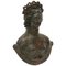Große antike deutsche Antiquität des römischen Bust-Weight of Venus mit silbernen Intarsien 1