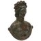 Large Antique German Antiquity of Roman Bust-Weight of Venus with Silver Inlaid Eyes 1