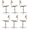 Dutch Architect Adjustable Revolving Chairs by Friso Kramer for Ahrend De Cirkel, 1963, Set of 6, Immagine 1
