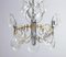 Clear Crystal Disc Chandelier from Vistosi, 1960s 3
