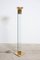 Lámpara de pie italiana de vidrio y latón de Max Baguara para Lamperti, años 70, Imagen 2