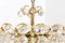 Large Brass Gilt and Faceted Crystal Chandelier from Palwa, 1970s 6