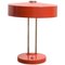 Rote Verstellbare Bauhaus Schreibtischlampe von Christian Dell für AK Kaiser, 1960er 1