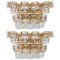 Gilt Brass & Crystal Sconces by Palme and Walter for Palwa, 1950s, Set of 2, Image 1