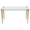 French Brass Coffee Table, 1970s, Image 1